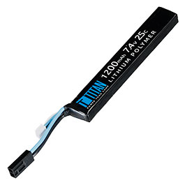 Kleinbild 1 Titan LiPo Akku 7.4V 1200mAh 25C Long Stock-Tube Type mit Mini-Tam Anschluss