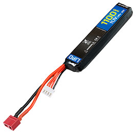 Kleinbild 1 Delta Armory LiPo Akku 11,1V 1100mAh 20C Stock-Tube Type m. T-Stecker Anschluss