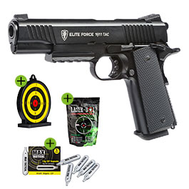 Produktbild zu Elite Force 1911 TAC Airsoft Pistole CO2 Blowback 6mm BB Vol ...