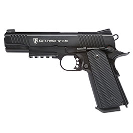Kleinbild 1 Elite Force 1911 TAC Airsoft Pistole CO2 Blowback 6mm BB Vollmetall Set inkl. 5x CO2 Kapseln 5000 BBs Laser Dot und Kugelfang