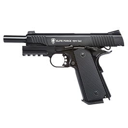 Kleinbild 2 Elite Force 1911 TAC Airsoft Pistole CO2 Blowback 6mm BB Vollmetall Set inkl. 5x CO2 Kapseln 5000 BBs Laser Dot und Kugelfang