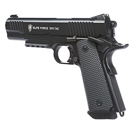Kleinbild 8 Elite Force 1911 TAC Airsoft Pistole CO2 Blowback 6mm BB Vollmetall Set inkl. 5x CO2 Kapseln 5000 BBs Laser Dot und Kugelfang