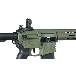 Kleinbild 9 Delta Armory M4 AR15 Charlie M-LOK 10 Zoll Eagle ETU Mosfet S-AEG 6mm BB oliv