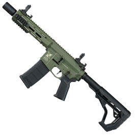 Kleinbild 1 Delta Armory M4 AR15 Charlie M-LOK SilentOps 8 Zoll Eagle ETU Mosfet S-AEG 6mm BB oliv