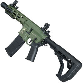 Kleinbild 11 Delta Armory M4 AR15 Charlie M-LOK SilentOps 8 Zoll Eagle ETU Mosfet S-AEG 6mm BB oliv