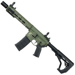 Kleinbild 1 Delta Armory M4 AR15 Charlie M-LOK SilentOps 10 Zoll Eagle ETU Mosfet S-AEG 6mm BB oliv