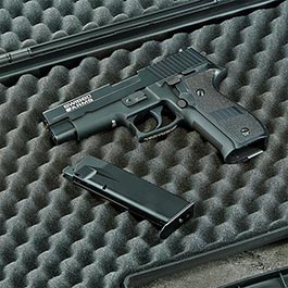 Kleinbild 1 Cybergun / AWC Swiss Arms Navy Standard Vollmetall GBB 6mm BB schwarz