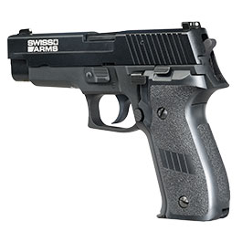 Kleinbild 10 Cybergun / AWC Swiss Arms Navy Standard Vollmetall GBB 6mm BB schwarz