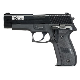 Kleinbild 2 Cybergun / AWC Swiss Arms Navy Standard Vollmetall GBB 6mm BB schwarz