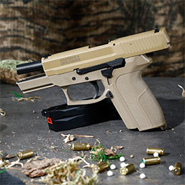 Kleinbild 1 Cybergun / AWC Swiss Arms MILE mit Metallschlitten GBB 6mm BB Flat Dark Earth