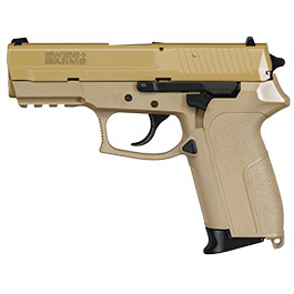 Kleinbild 2 Cybergun / AWC Swiss Arms MILE mit Metallschlitten GBB 6mm BB Flat Dark Earth