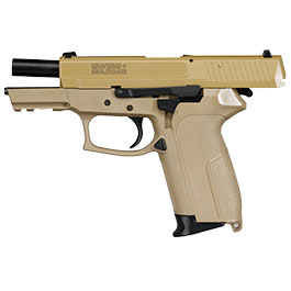 Kleinbild 4 Cybergun / AWC Swiss Arms MILE mit Metallschlitten GBB 6mm BB Flat Dark Earth