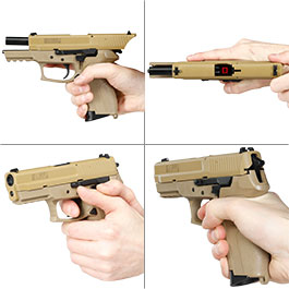 Kleinbild 8 Cybergun / AWC Swiss Arms MILE mit Metallschlitten GBB 6mm BB Flat Dark Earth