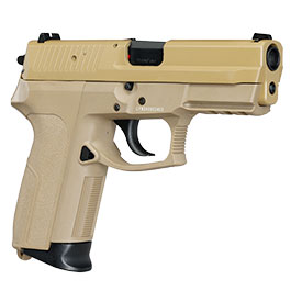 Kleinbild 9 Cybergun / AWC Swiss Arms MILE mit Metallschlitten GBB 6mm BB Flat Dark Earth