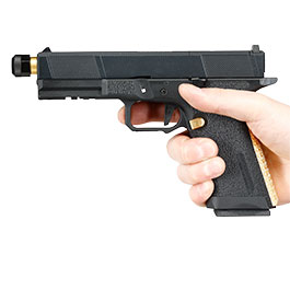 Kleinbild 3 EMG / Salient Arms Int. BLU Utility Optic Ready Threaded Barrel mit Metallschlitten GBB 6mm BB schwarz / gold