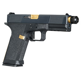 Kleinbild 9 EMG / Salient Arms Int. BLU Utility Optic Ready Threaded Barrel mit Metallschlitten GBB 6mm BB schwarz / gold