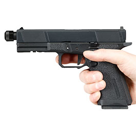 Kleinbild 3 EMG / Salient Arms Int. BLU Utility Optic Ready Threaded Barrel mit Metallschlitten GBB 6mm BB Blackout schwarz