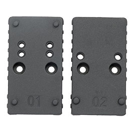 Kleinbild 2 Cybergun / AWC CNC Aluminium RMR / Docter Direkthalterung f. AWC CANiK TP9 / SFX GBB Pistolen schwarz