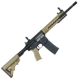 Kleinbild 3 Evolution Airsoft M4 Recon S 14.5 Zoll Carbontech AEG 6mm BB Black 'n' Tan