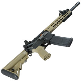 Kleinbild 5 Evolution Airsoft M4 Recon S 14.5 Zoll Carbontech AEG 6mm BB Black 'n' Tan