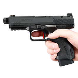 Kleinbild 3 Cybergun / AWC CANiK TP9 Elite Combat mit Metallschlitten GBB 6mm BB schwarz - CNC-Version