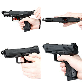 Kleinbild 8 Cybergun / AWC CANiK TP9 Elite Combat mit Metallschlitten GBB 6mm BB schwarz - CNC-Version