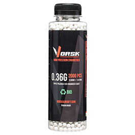 Produktbild zu Vorsk Bio Triple Polished QC BBs 0,36g 2.000er Flasche weiss ...