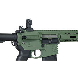 Kleinbild 9 Delta Armory M4 AR15 Charlie M-LOK 8 Zoll Eagle ETU Mosfet S-AEG 6mm BB oliv