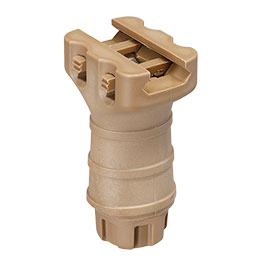 Kleinbild 2 Double Bell TD-Style Stubby Frontgriff f. 20 - 22 mm Schienen tan