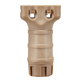 Kleinbild 3 Double Bell TD-Style Stubby Frontgriff f. 20 - 22 mm Schienen tan