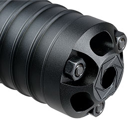 Kleinbild 6 5KU DTKP Type 2 Hexagon Aluminium AK Suppressor 24mm+ schwarz