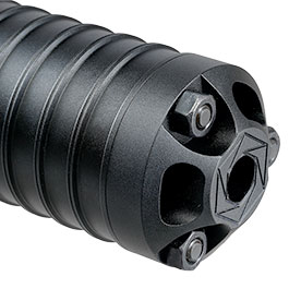 Kleinbild 6 5KU DTKP Type 2 Hexagon Aluminium AK Suppressor 14mm- schwarz