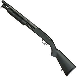 Kleinbild 1 D.E. M500 Combat Shotgun Fixed Stock Version Springer 6mm BB schwarz