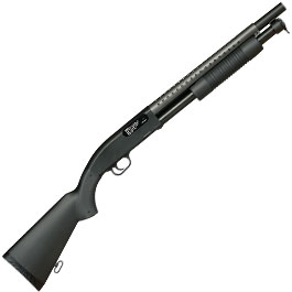 Kleinbild 3 D.E. M500 Combat Shotgun Fixed Stock Version Springer 6mm BB schwarz
