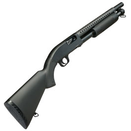 Kleinbild 4 D.E. M500 Combat Shotgun Fixed Stock Version Springer 6mm BB schwarz