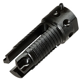 Kleinbild 9 VFC QDC Style Aluminium Suppressor Quick Detach mit 3 Prong Stahl Flash-Hider 14mm- tan