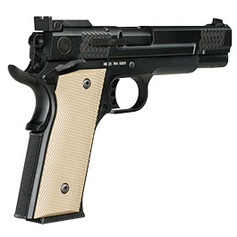 Kleinbild 6 Double Bell M945 Vollmetall GBB 6mm BB schwarz inkl. Pistolenkoffer