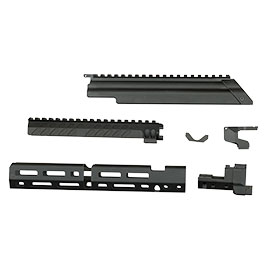 Kleinbild 2 VFC AK74 CNC Aluminium Tactical Conversion Kit 10 Zoll Version f. VFC AK74M GBB Gewehre schwarz