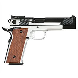 Kleinbild 5 Double Bell M945 Vollmetall GBB 6mm BB Two Tone Finish inkl. Pistolenkoffer