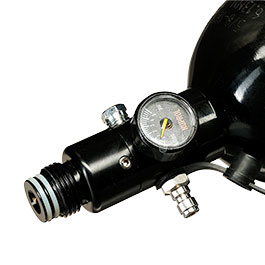 Kleinbild 5 Nuprol 0,8L / 48ci HPA Tank mit Regulator 3000 PSI / 800 PSI schwarz