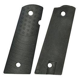 Kleinbild 3 MadBull Flag Pattern Griffschalen f. KJW / Wei-ETech / Socom Gear 1911 Pistolen schwarz