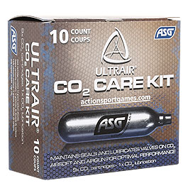 ASG Ultrair CO2 Care Kit - 9x CO2 Kapseln / 1x Wartungskapsel je 12g Bild 2