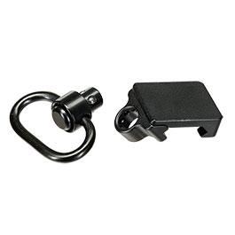 Kleinbild 3 MET 45� Offset QD Riemenhalter f. 20 - 22mm Schienen schwarz
