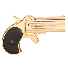 Kleinbild 5 MaxTact Derringer Double Barrel Vollmetall Gas 6mm BB gold