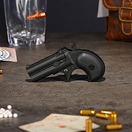 Kleinbild 1 MaxTact Derringer Double Barrel Vollmetall Gas 6mm BB schwarz