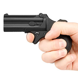 Kleinbild 3 MaxTact Derringer Double Barrel Vollmetall Gas 6mm BB schwarz