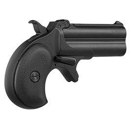 Kleinbild 6 MaxTact Derringer Double Barrel Vollmetall Gas 6mm BB schwarz