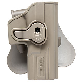 Nuprol Formholster Kunststoff Paddle fr G-Style Pistolen rechts tan