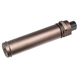 Nuprol BOCCA BOA Long QD Aluminium Suppressor bronze inkl. Stahl Flash-Hider 14mm-