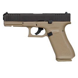 Glock 17 Gen.5 T4E mit Metallschlitten CO2-RAM Pistole Kal. .43 schwarz / coyote